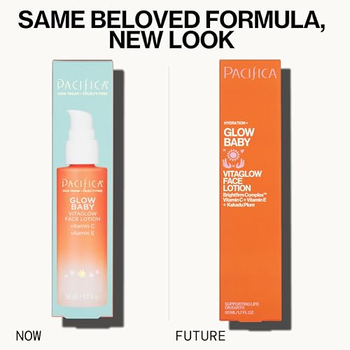 Vegan Brightening Face Wash & Hydrating Face Lotion Set – Vitamin C & E, AHA, Exfoliating & Moisturizing Skincare