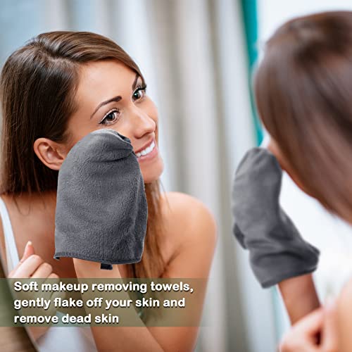 20 Pack Microfiber Makeup Remover Towels - Soft, Reusable Face Washcloths