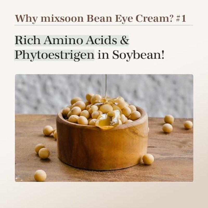 mixsoon Bean Cream 1.69 fl.oz / 50ml Bean Eye Cream 0.67 fl oz / 20ml