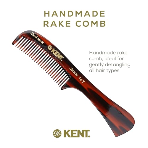 Kent 14T Wide Tooth Hair Detangling Comb - 3 Pack for Wet & Dry Hair