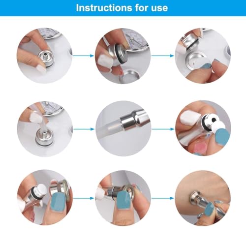 Diamond Dermabrasion Head, Microdermabrasion 6 Tips, Facial Exfoliator Tool for Home