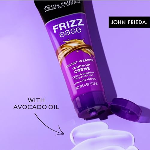 John Frieda Frizz Ease Secret Weapon Touch-Up Cr?me - Anti-Frizz Styling Cream for Smooth, Frizz-Prone Hair, 4 Oz