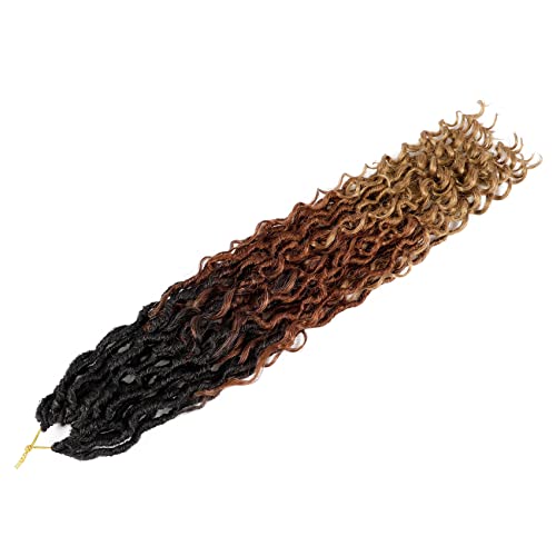 18 Inch LIYATE Goddess Locs Crochet Hair 6 Packs T1B/30/27 - Pre-Looped