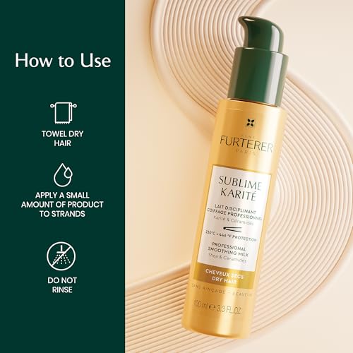 Ren? Furterer Sublime Karit? Professional Smoothing Milk - Shea butter, Ylang-Ylang Essential Oil & Ceramides 3.3 fl oz.