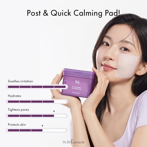 Dr.Ceuracle PLC Calming Solution Pad - Instant Soothing Toner Pads (130-count)