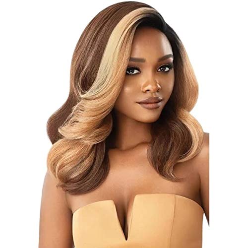 Outre Lace Front Wig Neesha 202 - JET BLACK, Natural & Pre-Plucked