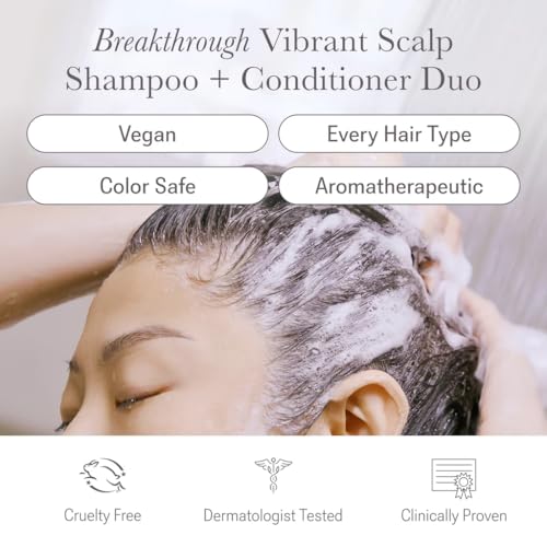NULASTIN Vibrant Scalp Hair Shampoo & Conditioner Set - Strengthening, Color-Safe, 10 oz Each