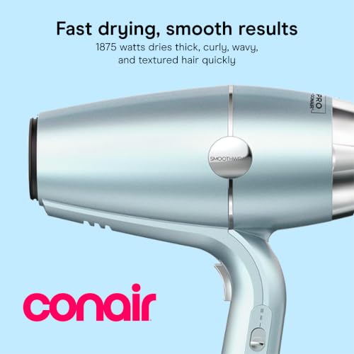 Conair SmoothWrap Ionic Hair Dryer with Diffuser & Concentrator - Mint, 1 Pack