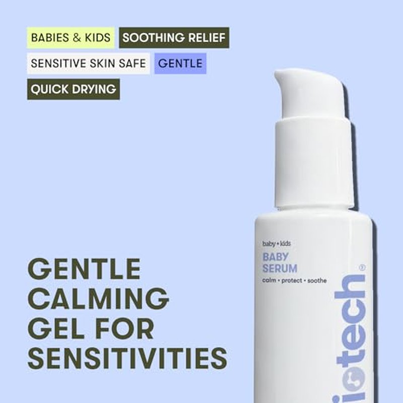 BRIOTECH Babies & Kids Skin Serum, Hypochlorous Acid Skin Management Gel, Pure HOCl, Vegan, Soothe Redness & Bumps, Support Against Diaper Irritation, Quick Dry Relief, 3.4 fl oz