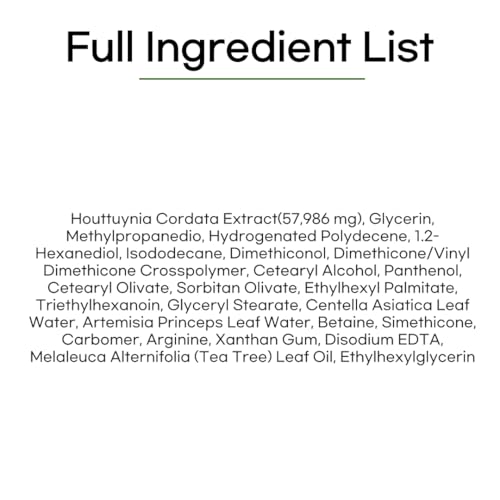 Houttuynia Cordata Soothing Cream 80ml - Hydrating and Calming Facial Moisturizer