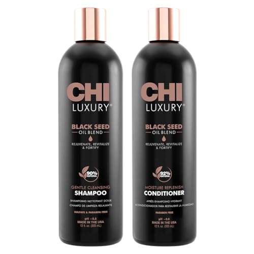 Black Seed Oil Shampoo & Conditioner Set - Sulfate-Free, 12 Oz Each