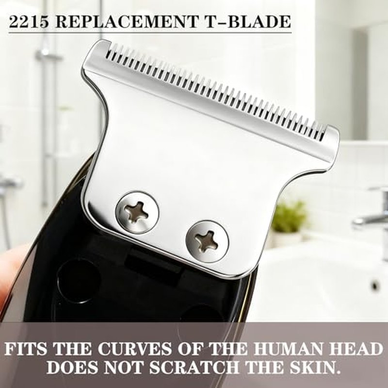 2PCS T Wide Detailer Replacement Blade for Wahl 5 Star Detailer Li Trimmer 8081 and 8171 -Model 2215