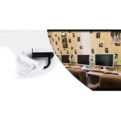 Black Headphone Holder Portable Size Headphones Stand Universal,Headphone Head Set Hanger Wall Hook PC Monitor Earphone Stand Rack Holder Rack,Headphones, Earbuds and Accessories,Accessories