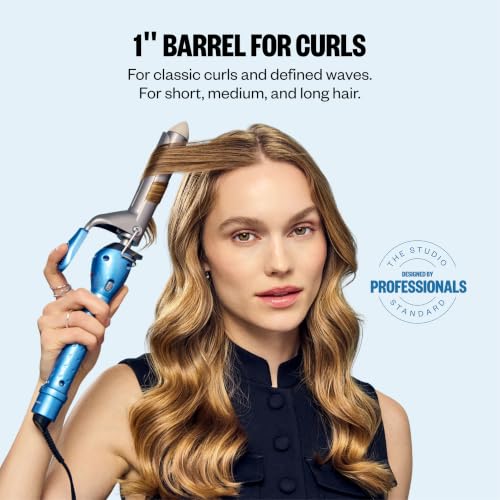 BaBylissPRO Nano Titanium 1 Inch Spring Curling Iron for Tight or Loose Waves