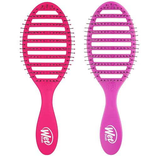 Wet Brush Speed Dry Detangling Hair Brush - Pink & Purple 2 Pack