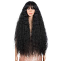 Long Wavy Lace Front Wig 32 Inch Synthetic Hair with Middle Part