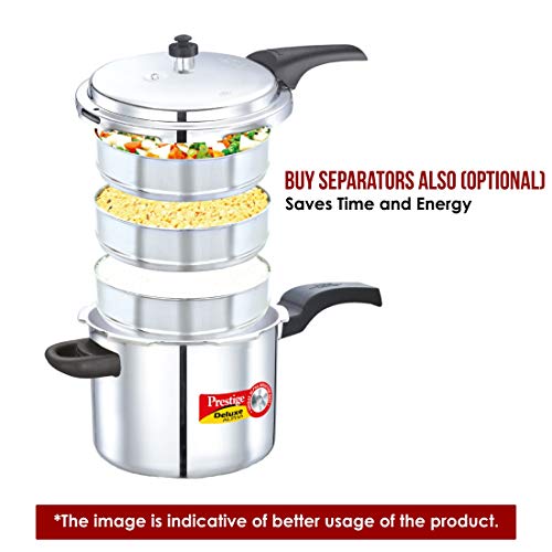 Stainless Steel Pressure Cooker 3L Alpha Deluxe Induction Base Safety Valve