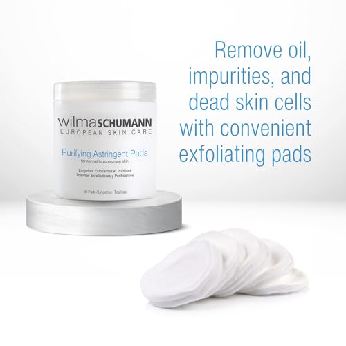 Gentle Purifying Astringent Pads - Skin Exfoliating Facial Pads, 60 Count