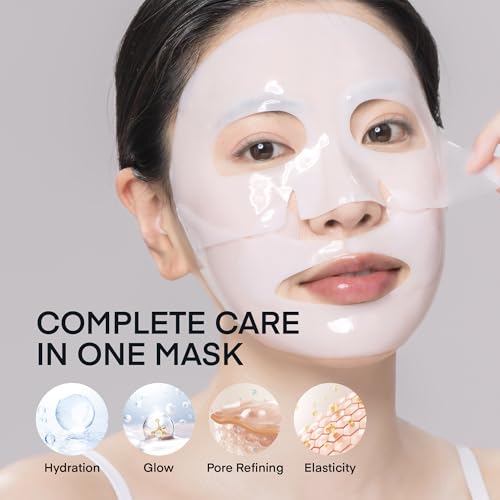 Deep Bio Collagen Face Mask Set - 16 Count, Hydrating & Pore Refining
