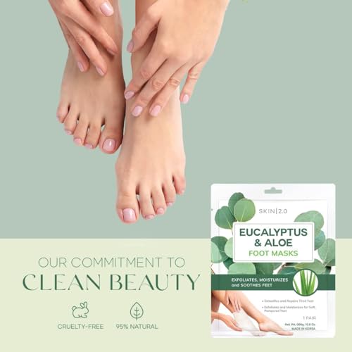 Exfoliating Foot Mask Variety Pack ? Dermatologist Tested, Korean Skin Care ? Hydrates Dry Feet, Softens Rough Areas & Refreshes Tired Steps ? Vegan, Cruelty Free, Clean Beauty ? 12 Pairs