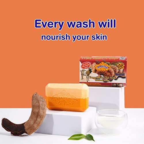 ASANTEE TAMARIND & GOAT MILK HERBAL SOAP 125 G. (Pack of 1)
