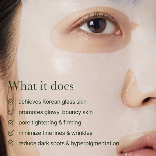 ARENCIA Hyssop Glow Sheet Masks 10 Pack - Hydrating, Repairing, Brightening - 5 Count Set of 2