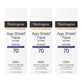 Neutrogena SPF 70 Oil-Free Face Sunscreen Lotion Broad Spectrum UVA/UVB, Pack of 3