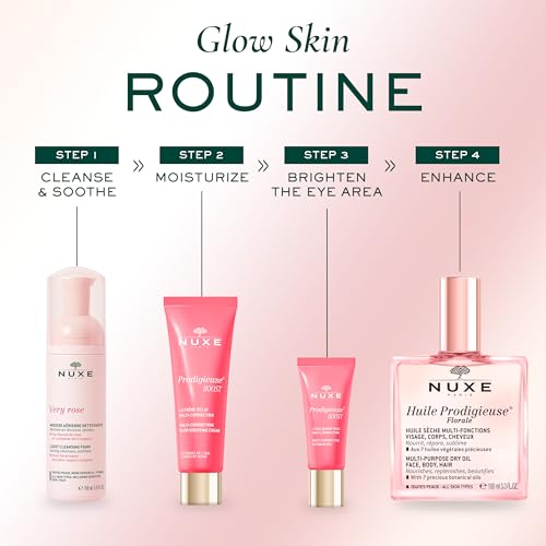 Nuxe Prodigieuse Boost Multi-Correction Glow-Boosting Cream with Hyaluronic Acid, Reduces Signs of Aging, 1.35 Fl Oz