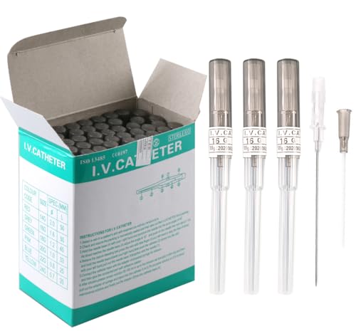 16G Catheter Piercing Needles Pack of 50 - Surgical Steel Body Piercing Tools