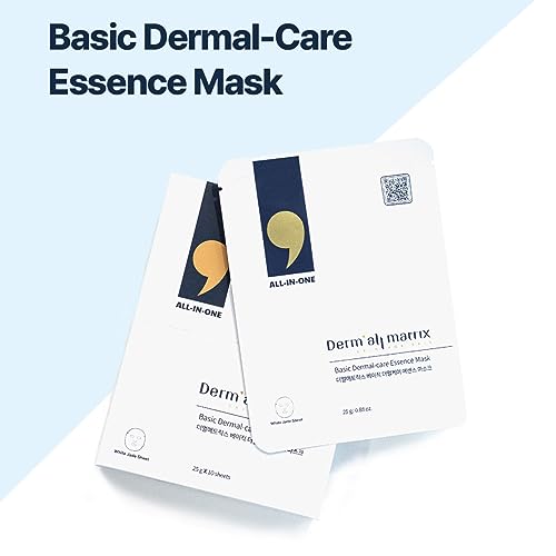 DERM¡¤ALL MATRIX Basic Dermal-Care Essence Mask 25g x 10 sheets. Perfect adherence All-in-One Mask. Moisturizing. Soothing. Full of Moisturizing Essence. Give skin some rest.