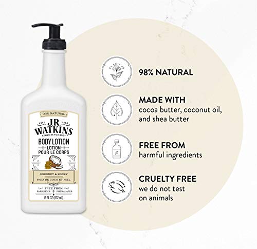 Coconut Milk & Honey Body Lotion with Shea & Cocoa Butter - 18 Fl Oz Pump Dispenser