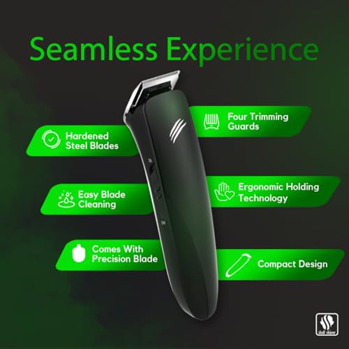 Cordless Beard Trimmer with Precision Blade & Guide Combs - Skull Shaver Baby Beast