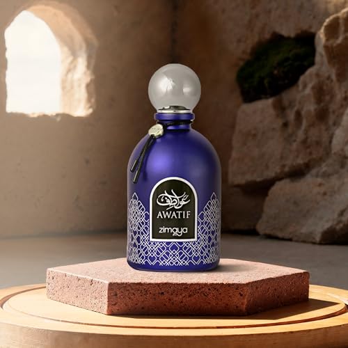 Men's Eau de Parfum - Zimaya Awatif Pour Homme 3.4 Fl Oz - Fresh Citrus & Floral Scent