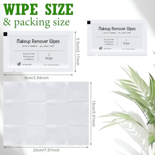 150 Pcs Waterproof Makeup Remover Wipes - Gentle Facial Cleansing Towelettes