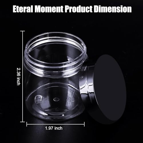 90 Pack 4 Oz Leak-Proof Plastic Travel Containers with Lids - BPA Free Cosmetic Jars