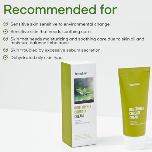 Houttuynia Cordata Soothing Cream 80ml - Hydrating and Calming Facial Moisturizer