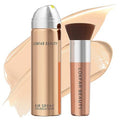 Airbrush Foundation Set with Soft Makeup Brush, [Light Weight], [Long Lasting], [Anti-aging Ingredient], [Oil Control Formula], Full Coverage Foundation for All Skin Type, 02# Nude