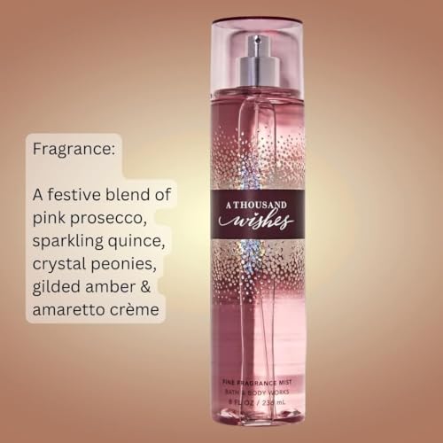 Bath & Body Works Almond & Sandalwood A Thousand Wishes Fragrance Mist 8 Oz