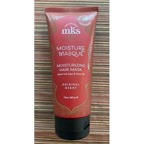 Earthly Body MKS eco Moisture Masque, Original Scent - 7 oz - Hydrating Hair Mask - Revitalizes Dry, Damaged & Distressed Hair - With Moroccan Argan Oil, Hemp Seed Oil - Vegan & Cruelty Free