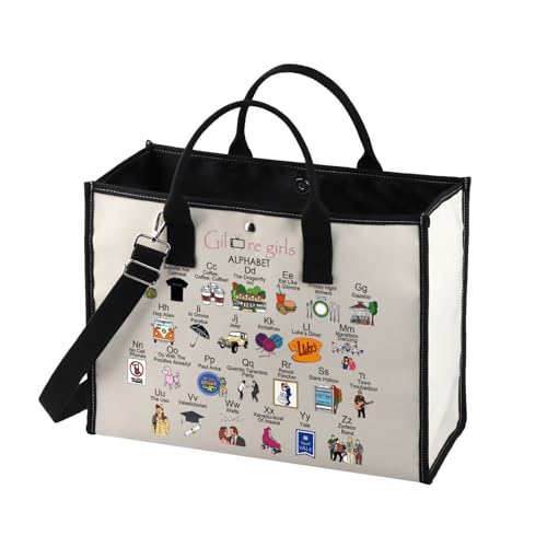 MNIGIU Tv Show Gift Lorelai Rory Tv Show Fan Gift Tv Show Tote Bag for Women
