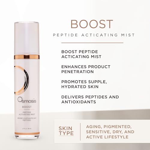 OSMOSIS Peptide Hydrating Facial Mist - 2.7 Fl Oz Skin Care Spray for All Skin Types