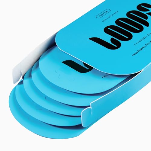 LOOPS Hyper Smooth Hydrogel Eye Masks - Refreshing Under Eye Patches, 5 Pack