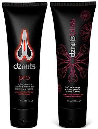 dznuts PRO + BLISS Men's and Women's Chamois Cream Bundle 4 Fl Oz
