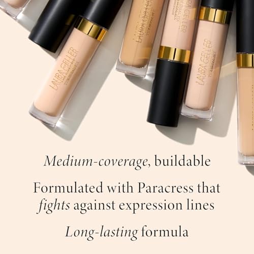 LAURA GELLER NEW YORK The Under Cover Kit: Ideal Fix Concealer + Precision Angled Concealer Brush (04 Medium)