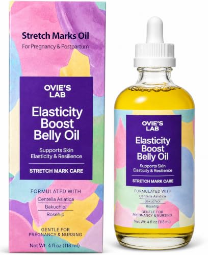 Pregnancy Belly Oil for Stretch Marks Support - Light Body Oil with Centella Asiatica