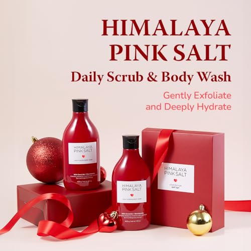 Himalaya Pink Salt Daily Body Scrub & Body Wash Gift Set 14.1oz 2-Pack