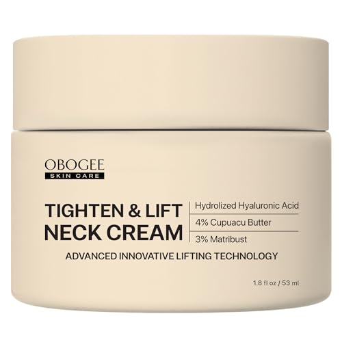 Neck Cream, Tighten & Lift Neck Cream - Anti-Aging Neck Creams for Tightening Lifting Sagging Skin and Hydrating- With Pro-Active Repair Firming Complex, 1.8 oz