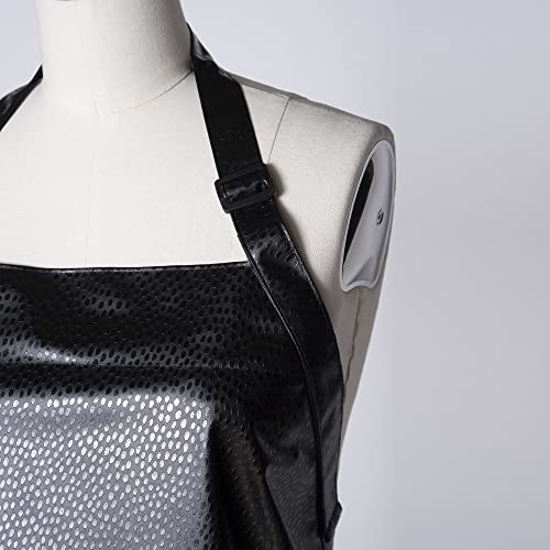 Fromm Apparel Studio Waterproof Hair Stylist Apron Black Embossed Pattern