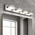 OKELI 30-Inch Brushed Nickel 4-Light Dimmable LED Vanity Light Over Mirror with Adjustable Heads