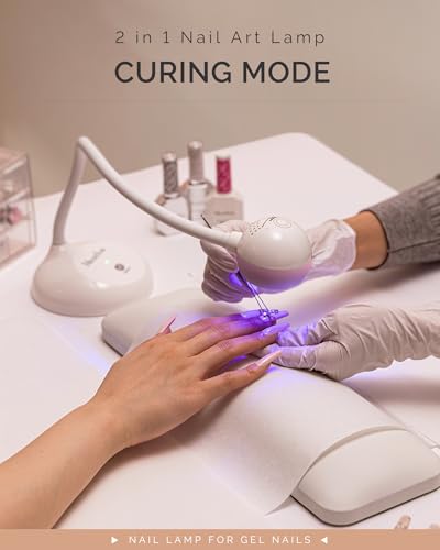 Rechargeable Nail Lamp with 360° Gooseneck - Professional Gel Curing Light